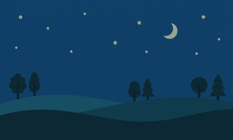 Background: hills at night (800x480)