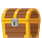 Treasure chest, closed