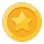 Spinning gold coin