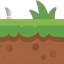Grass ground, middle piece, seamless (64x64)