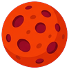 Red desert planet