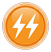 Power-up: rapid fire (orange badge)