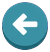 Round button with an arrow pointing left