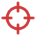 Red aiming crosshair