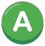 Green round action button A