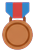 Bronze medal on a ribbon