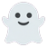 Friendly round ghost (life lost), not scary