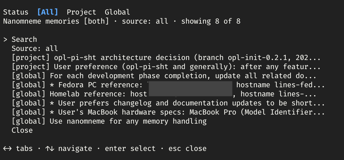 nmnm-pi list all