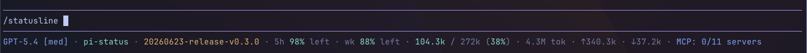 Status line UI