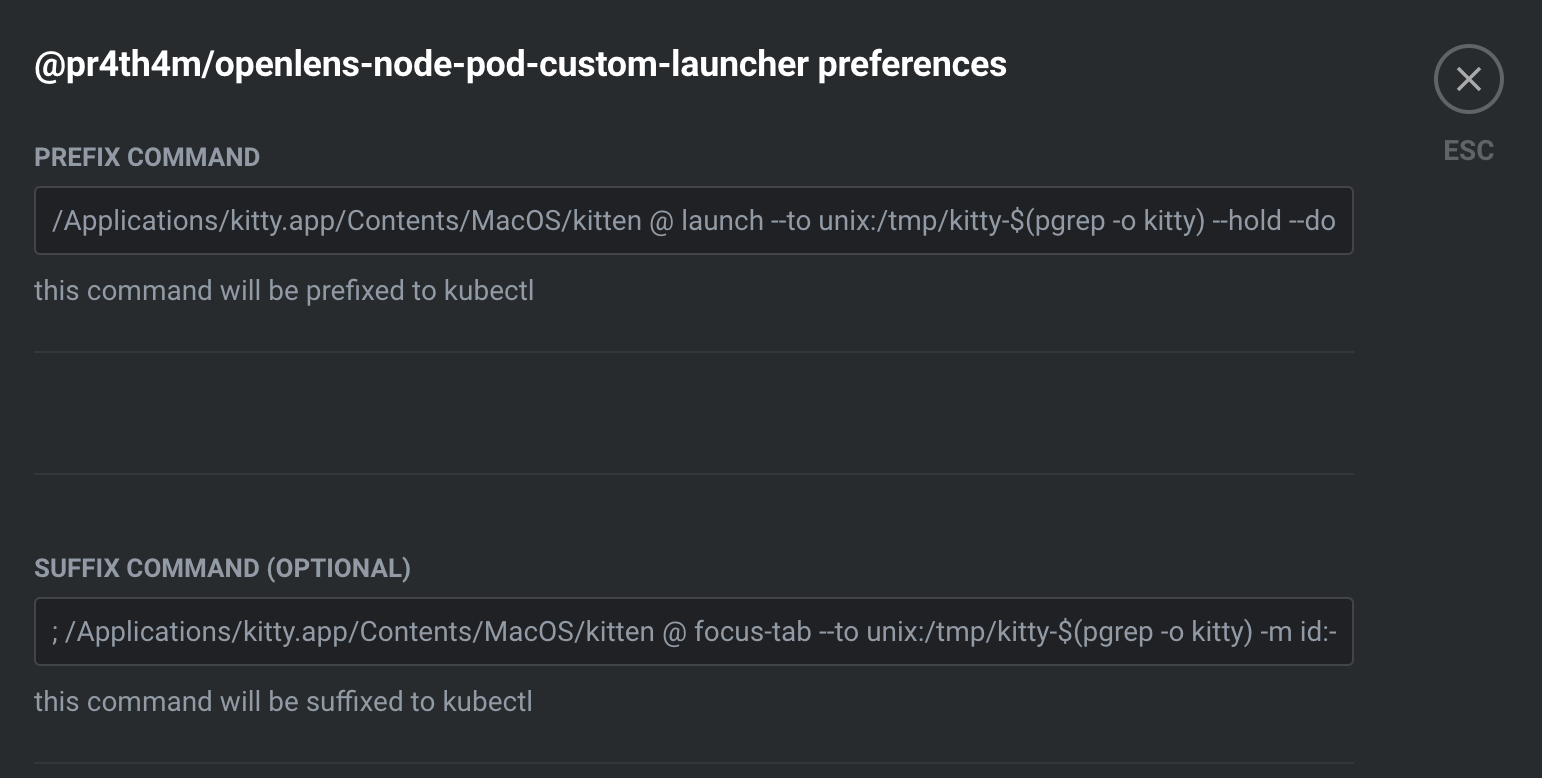 Extension preference