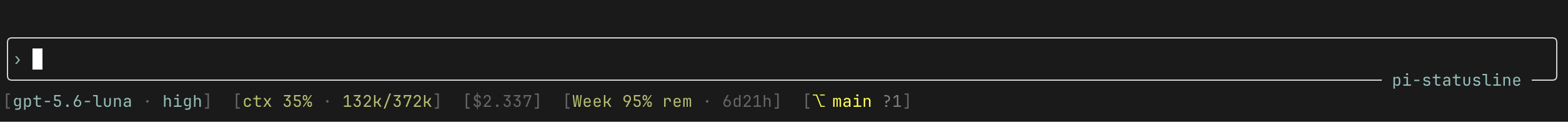 pi-statusline screenshot