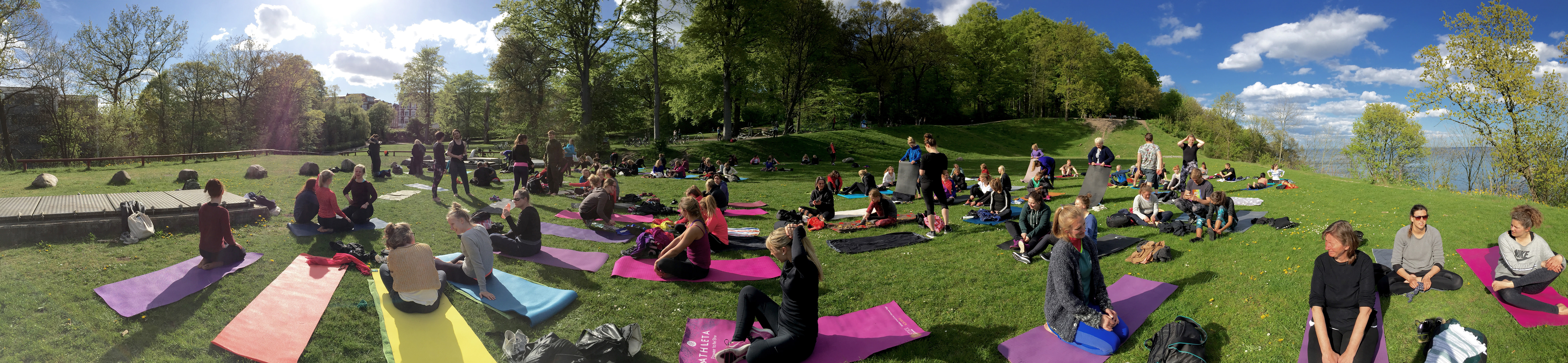Spring Yoga at Risskov Forest As the sunny days of summer approaches, I attended the first outdoor yoga session at the local park. We had a blast!