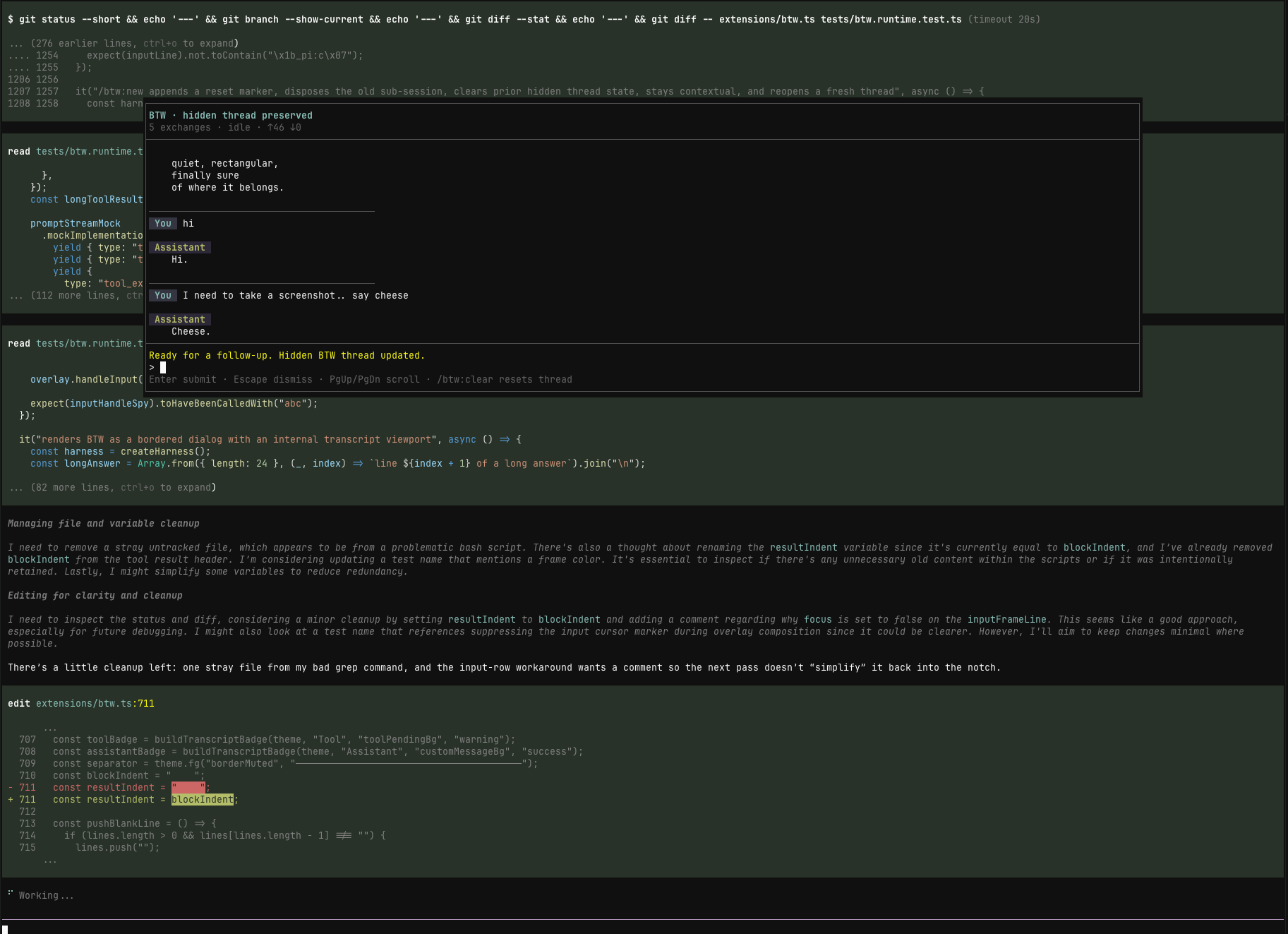 BTW overlay example