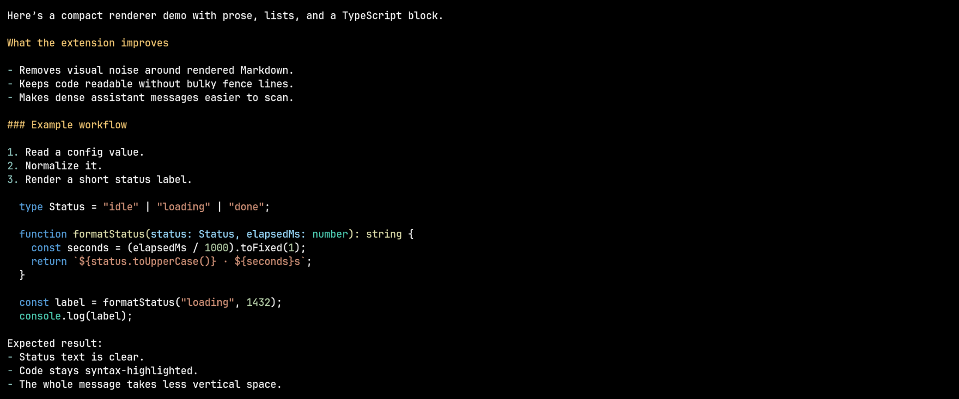 Pi Response Renderer after screenshot