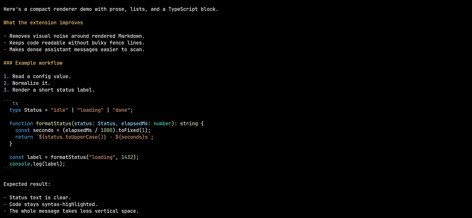 Pi Response Renderer before screenshot