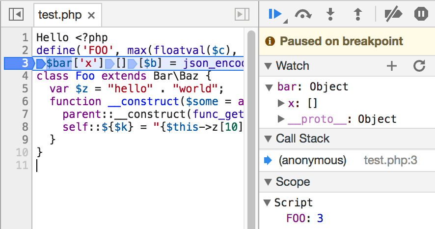 Source maps and breakpoints work