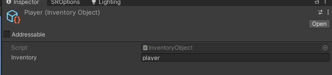 Set Id of Inventory Object