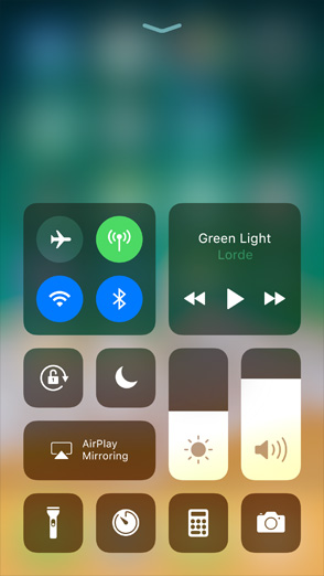 IOS11 控制中心