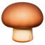Brown Mushroom on Apple