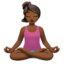 woman in lotus position