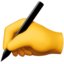 writing hand