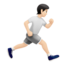 Person Running Facing Right（明るい肌色） (Apple)