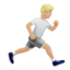Person Running Facing Right（やや明るい肌色） (Apple)