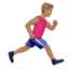 Man Running Facing Right（中間の肌色） (Apple)
