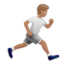 Person Running Facing Right（中間の肌色） (Apple)