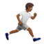 Person Running Facing Right（やや暗い肌色） (Apple)