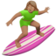 Woman Surfing（中間の肌色） (Apple)