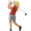 Woman Golfing（やや明るい肌色） (Apple)