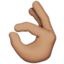 OKサイン（中間の肌色） (Apple)