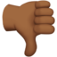 Thumbs Down Sign（やや暗い肌色） (Apple)