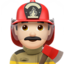 Man Firefighter（明るい肌色） (Apple)