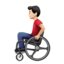 Man In Manual Wheelchair（明るい肌色） (Apple)