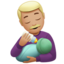 Man Feeding Baby（やや明るい肌色） (Apple)