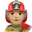 Man Firefighter（やや明るい肌色） (Apple)