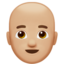 Man: Bald（やや明るい肌色） (Apple)