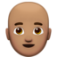 Man: Bald（中間の肌色） (Apple)