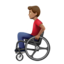 Man In Manual Wheelchair（中間の肌色） (Apple)