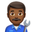 男性整備士（やや暗い肌色） (Apple)