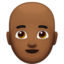 Man: Bald（やや暗い肌色） (Apple)