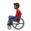 Man In Manual Wheelchair（やや暗い肌色） (Apple)