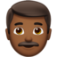 男性（やや暗い肌色） (Apple)
