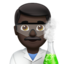 男性科学者（暗い肌色） (Apple)
