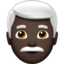 Man: White Hair（暗い肌色） (Apple)