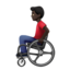 Man In Manual Wheelchair（暗い肌色） (Apple)