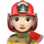 Woman Firefighter（明るい肌色） (Apple)