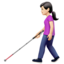 Woman With White Cane（明るい肌色） (Apple)